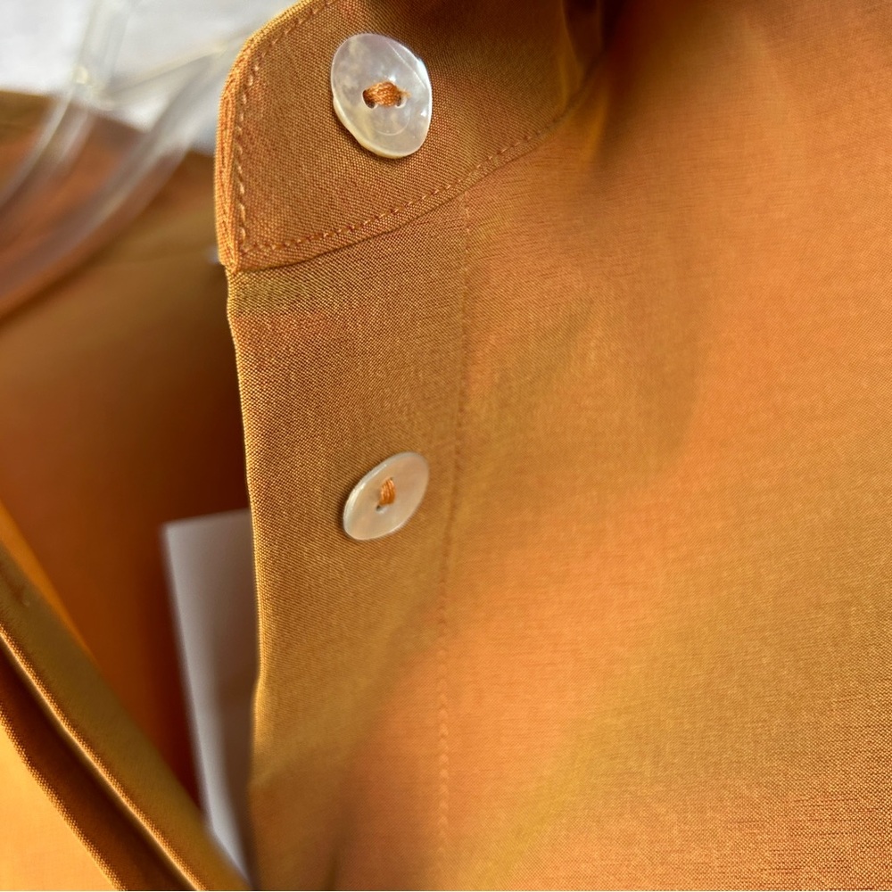 NWT Spiegel Women's Button-Down‎ Gold Blouse - Picture 11 of 11
